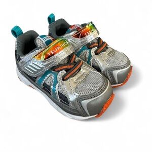 Tsukihoshi Storm baby toddler sneakers silver/gray size 12cm or US 5 brand new